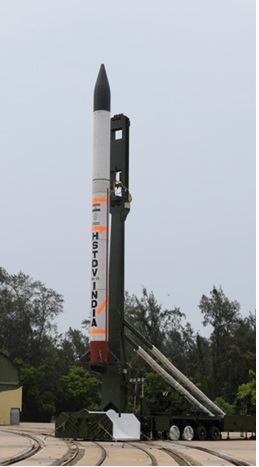 인도가 세계 네번째로 개발에 성공한 극초음속 미사일 HSTDV. photo 위키피디아 