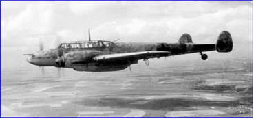 독일 공군의 장거리 2인승 쌍발전폭기 Bf(메서슈밋)-110 photo 김재민